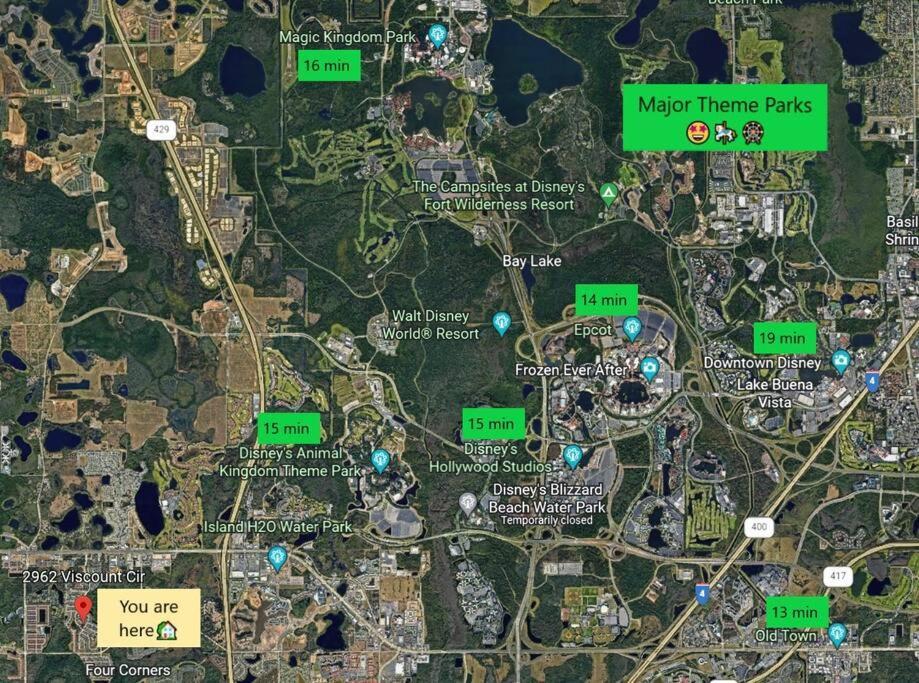 Vacation Home With Private Pool Near Disney World คิสซิมมี ภายนอก รูปภาพ